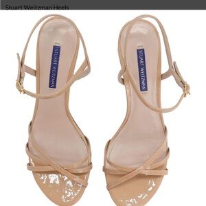 Stuart Weitzman Nude Strappy Heels